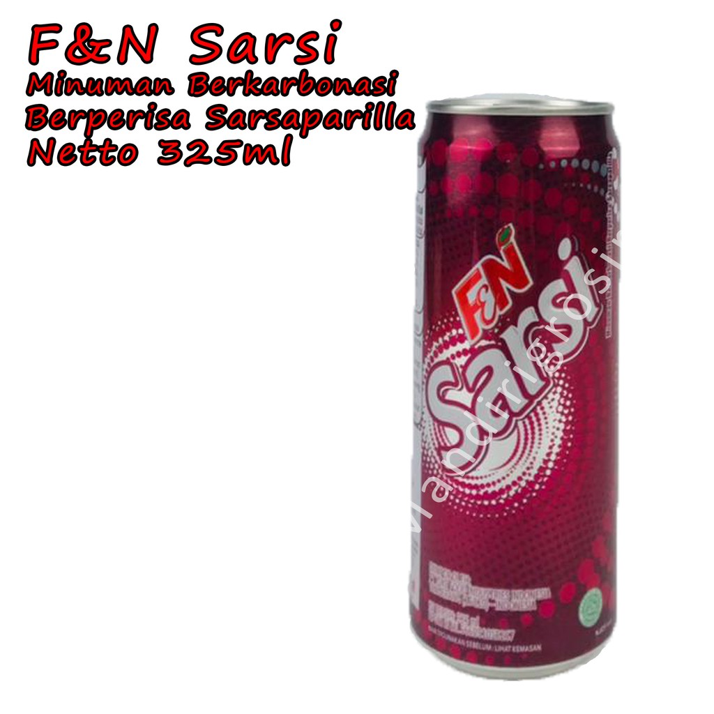 Minuman berkarbonasi Berperisa Sarsaparilla *F&amp;N Sarsi * Minuman * 325ml