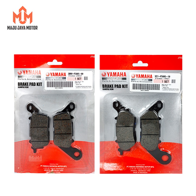 Paket Dispad Disk Pad Kampas Rem Cakram Depan Belakang Nmax 150 155 2BM Original YAMAHA