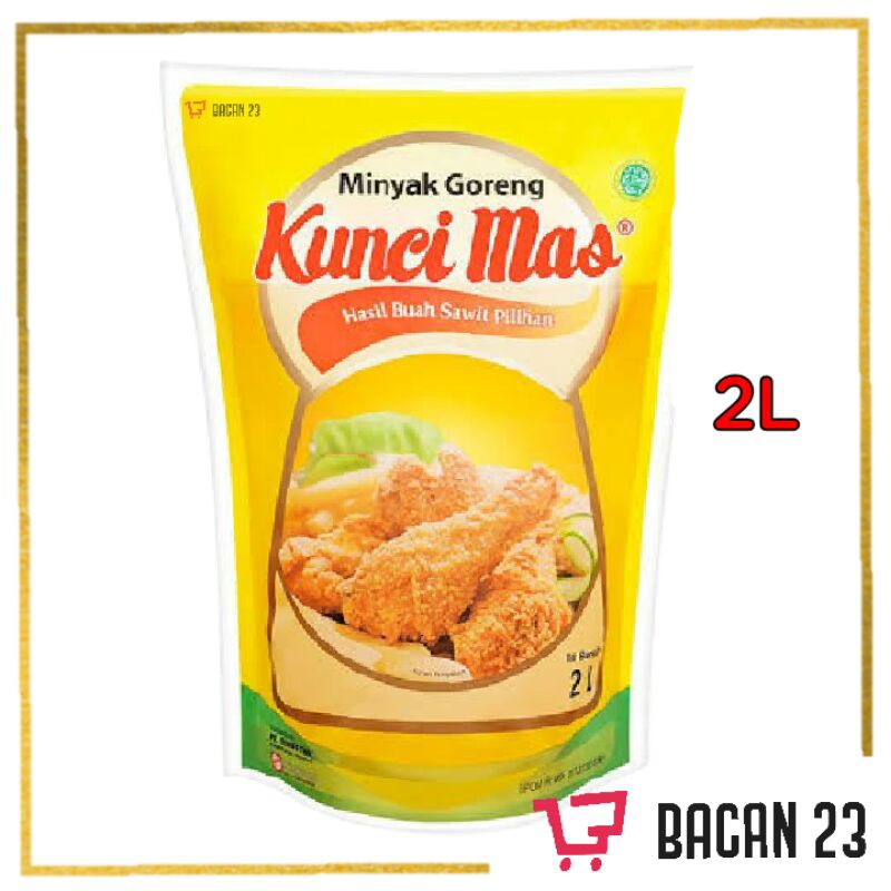 Minyak Goreng Kunci Mas Refill (2 Liter) / Minyak Goreng Pouch / Bacan 23 - Bacan23