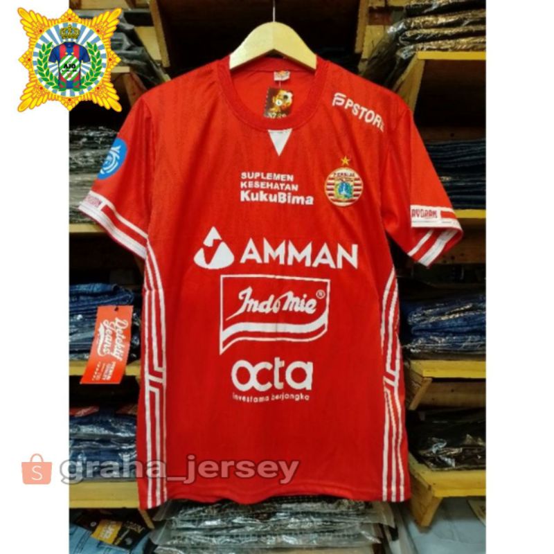 Jersey Persija Jakarta Home 2022 - 2023 BRI Liga 1 Merah Terbaru Lokal