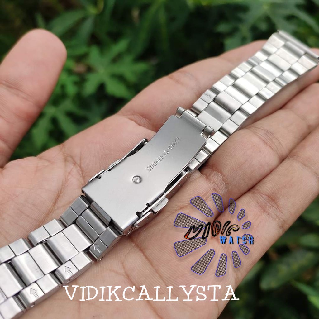 TALI STRAP RANTAI JAM TANGAN 20MM 22MM 24MM STAINLESS STEEL WATCH BAND B3032