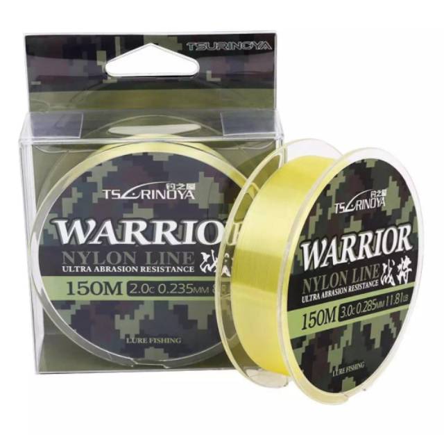 Senar pancing nilon GALATAMA Tsurinoya Warrior 150 M Turnament