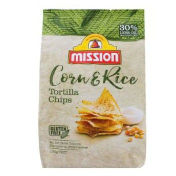 

Mission Tortilla Chips Cron n Rice 170gr