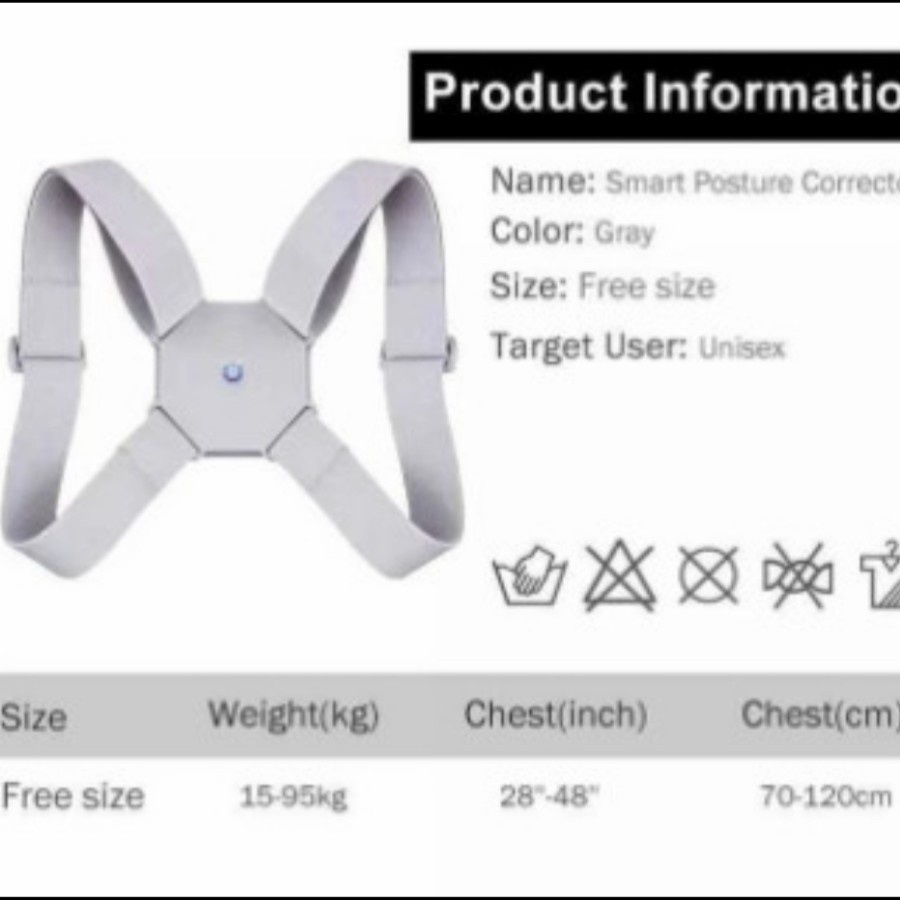 BACKSUPORT ELECTRIK SENSOR - ALAT TERAPI PENEGAK PUNGGUNG