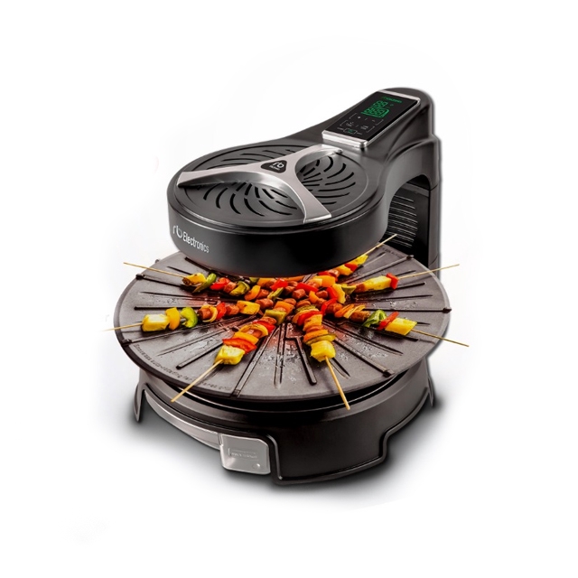 RB RHGP-1500W Halogen Grill Pan Digital Memanggang Tanpa Asap Dengan Sinar Infrared