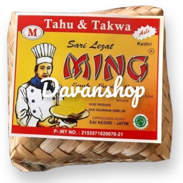 

TAHU KUNING ASLI KEDIRI CAP MING isi 10