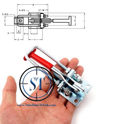 Holding Toggle Clamp GH-431 GH 431 Capacity Door Metal Alat Jepit Horizontal holding capacity 318 KG