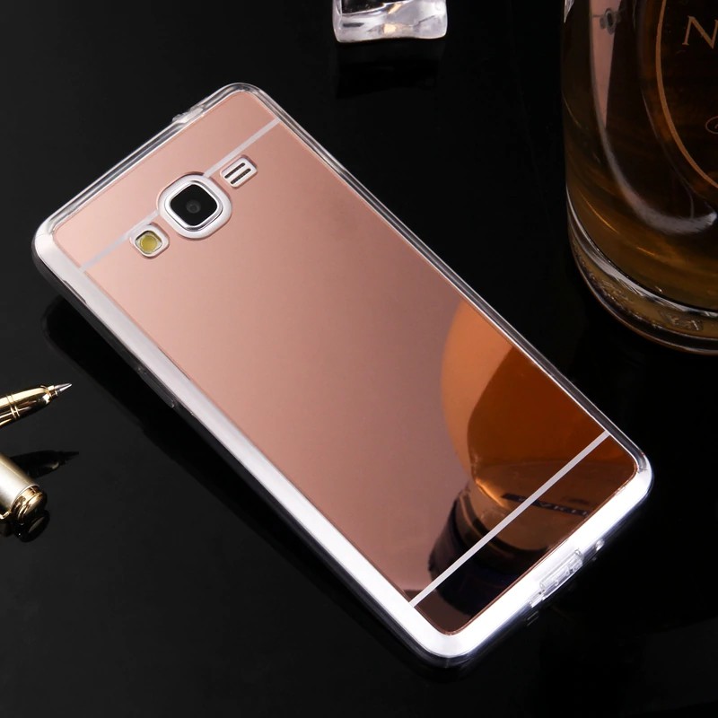 Terlaris For Samsung Galaxy Grand Prime Case G530 G531 G531H G530H Mirror Case Soft TPU Back Cover