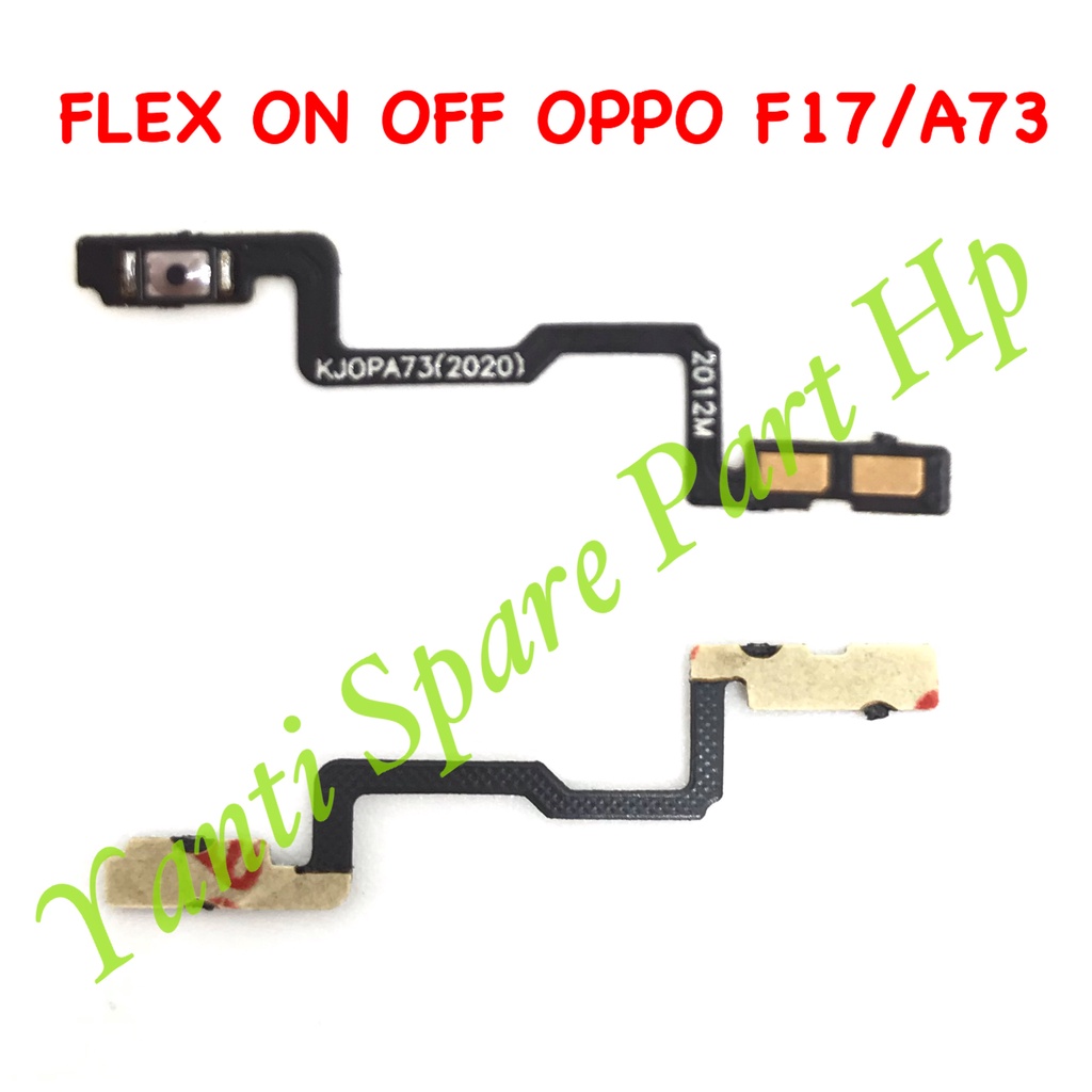 Flexible On Off Oppo F17 A73 2020 Original Terlaris New