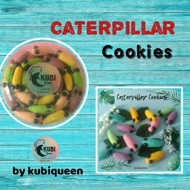 

Caterpillar cookies (kue ulat)