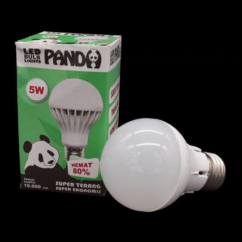 Lampu PANDA 1 Set (Dapat 4 Box = 3 Watt, 5 Watt, 7 Watt, 9 Watt) Panda Led Bulb Light Lampu Hemat