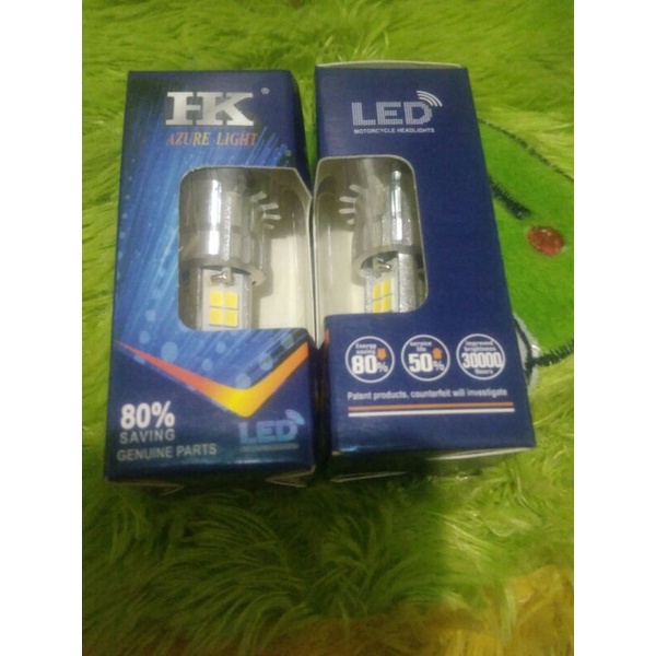 lampu led merk HK untuk motor bebek dan matic