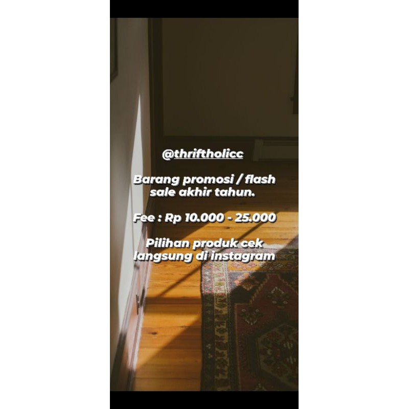 Thrift - kemeja, sweater, rajut, dll.