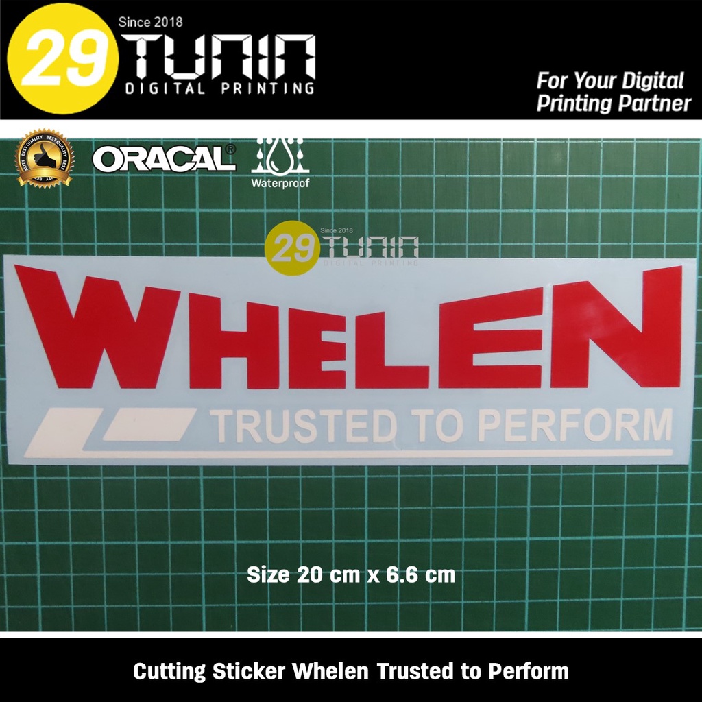 Cutting Sticker Stiker Whelen Trusted to Perform