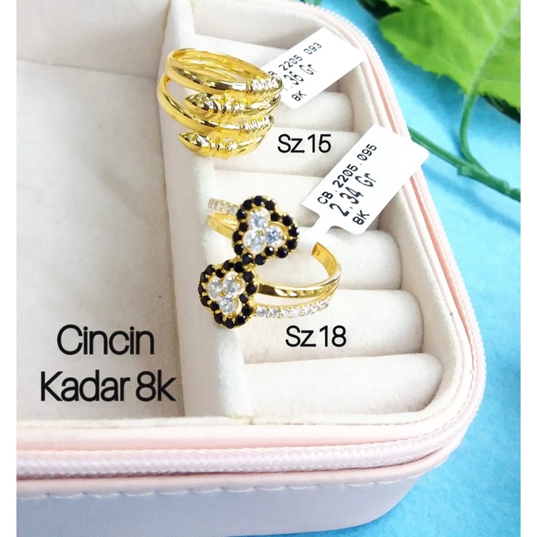 CINCIN EMAS ASLI WANITA DEWASA KUKU MACAN KADAR 375/8K