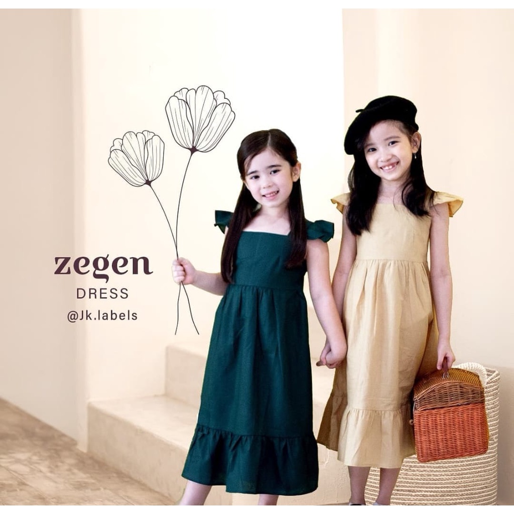 JK LABEL'S ZEGEN DRESS - DRESS ANAK PEREMPUAN/DRESS ANAK MURAH