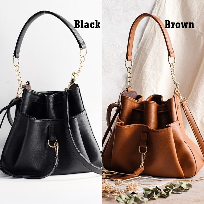 Hand Bag GD11900 Tas Jinjing Selempang Serut Wanita Modis Import
