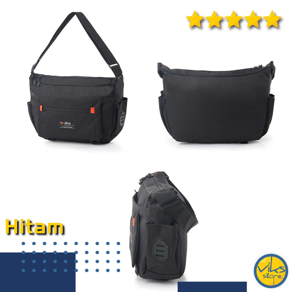 Tas Selempang Pria Cowok Elbrus Original Slingbag Distro Terbaru Tas Kerja Kuliah Sekolah Simple Ukuran Size Besar Medium Tas Dokumen Tas Bahu Model Simpel Minimalis