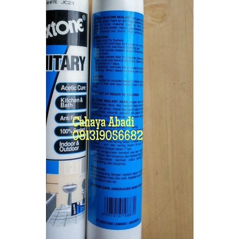 

♨ SEALANT DEXTONE SANITARY LEM PEREKAT LEM MATERIAL 300ML BIRU ❋