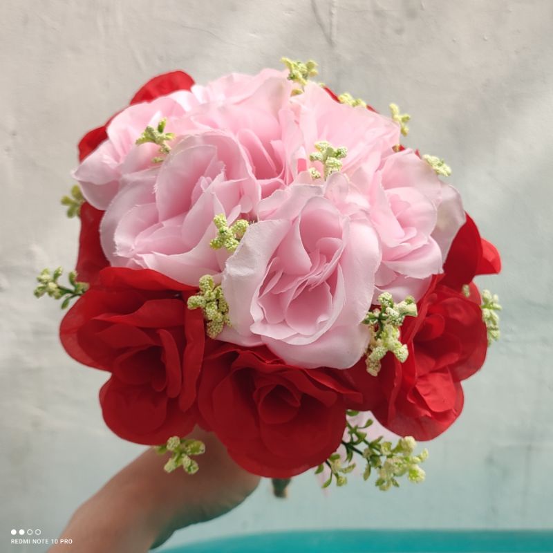 buket bunga cantik termurah hand bouquet pernikahan