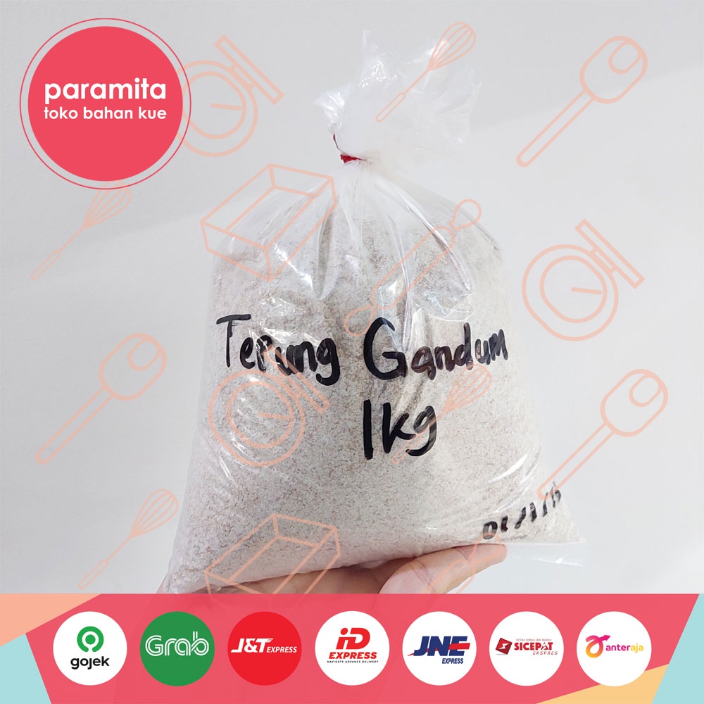 Bogasari Naturich Whole Wheat Flour Tepung Gandum Utuh Repack 1 kg