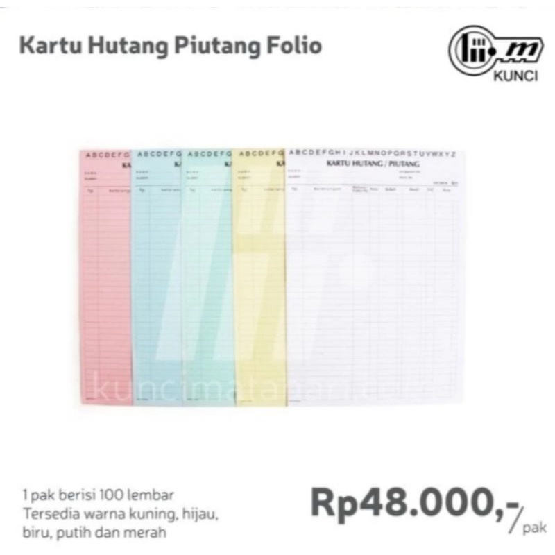 

KUNCI MATAHARI KARU HUTANG PIUTANG FOLIO