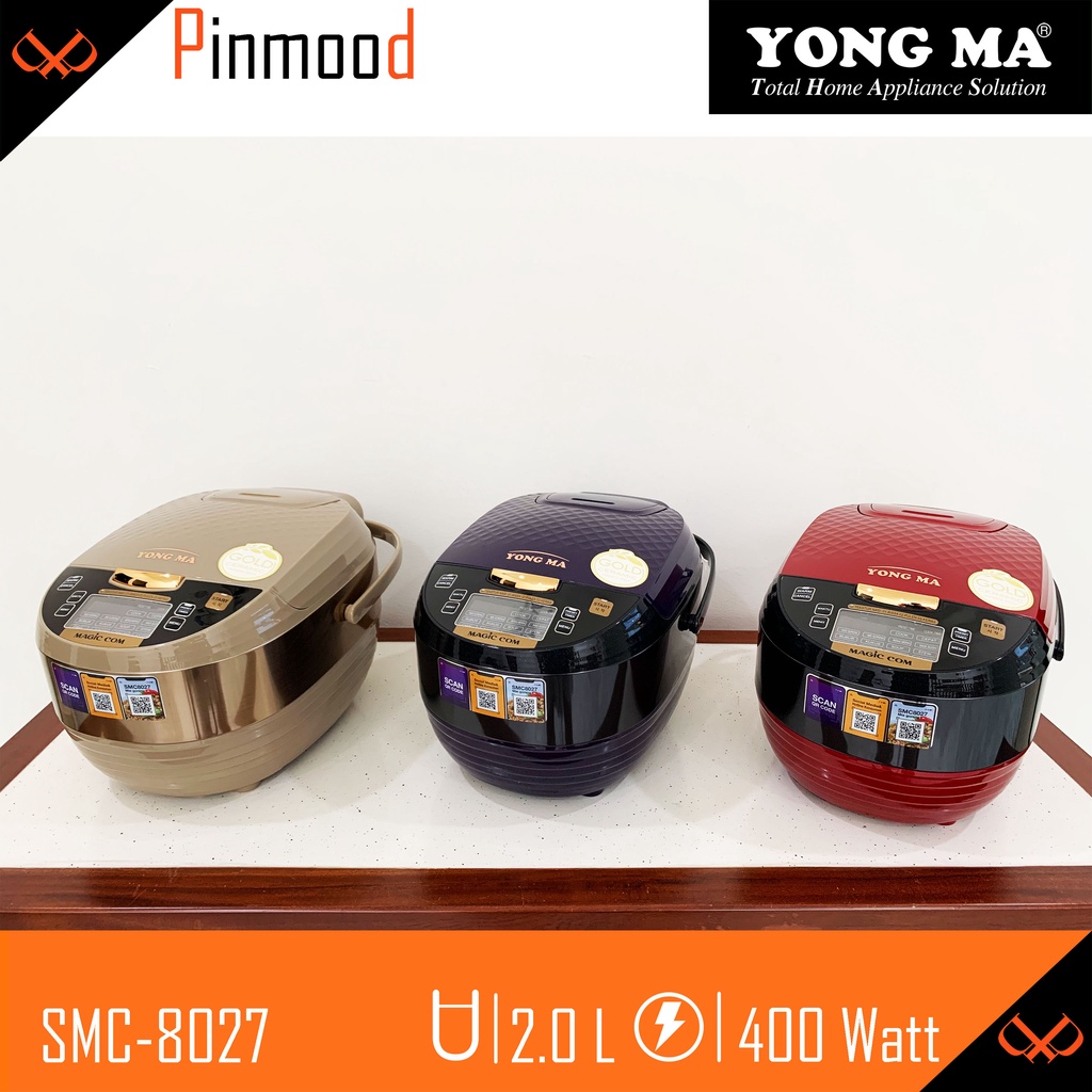 NEW YONG MA MAGIC COM / DIGITAL RICE COOKER SMC-8027 N [ 2 LITER ] PENANAK NASI ( BISA MASAK NASI GORENG &amp; MIE GORENG )