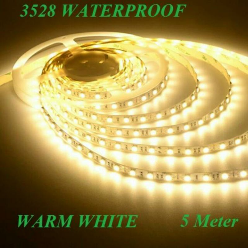 LED strip Fleksibel 12 Volt 2835 / 3528 water proof 5 meter