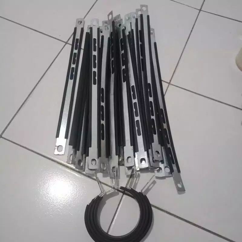 Kleman Knalpot/Kleman breket Knalpot Plus Karet 28Cm,36cm,40Cm,45cm
