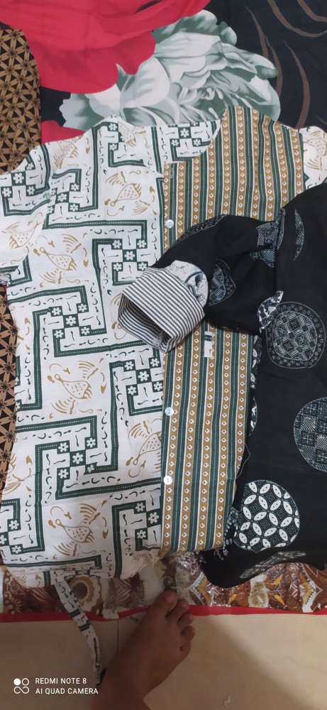 M-l-xl-xxl Batik Wanita Asj Sa Hrb026 Kenongo Kemeja Tosca Pendek