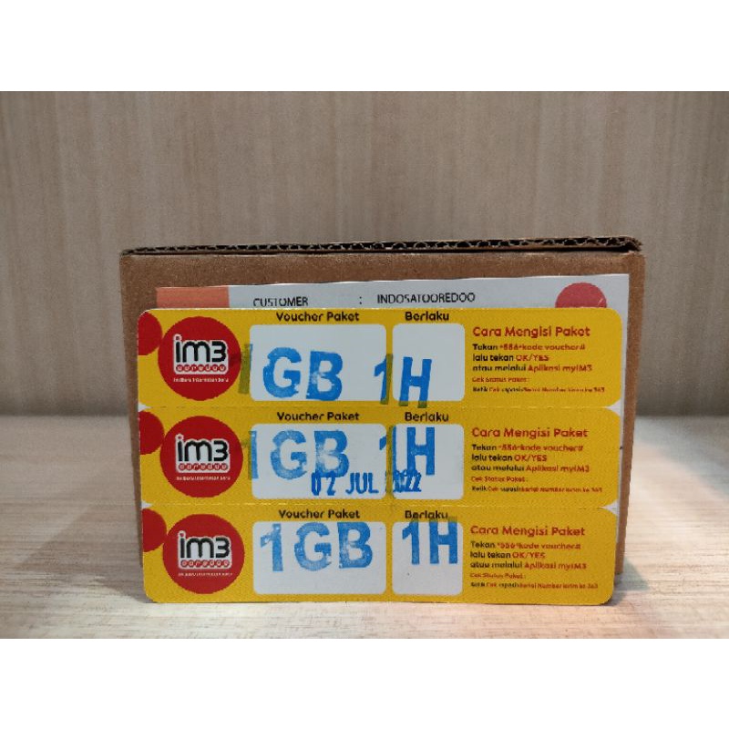 VOUCHER INDOSAT 1GB 1HARI
