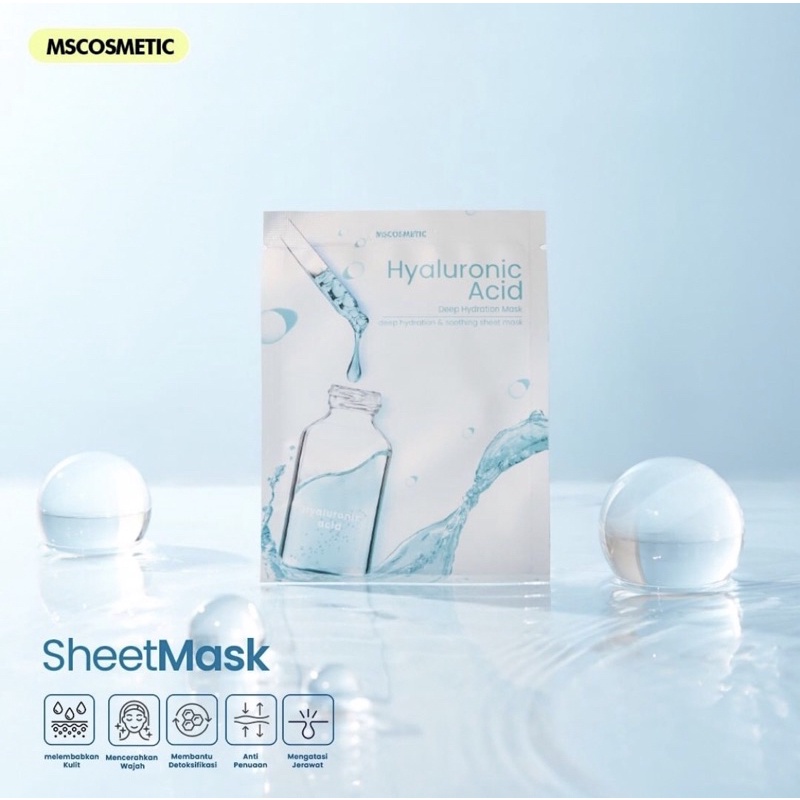 HYALURONIC ACID SHEET MASK 1 PCS BY MSGLOW