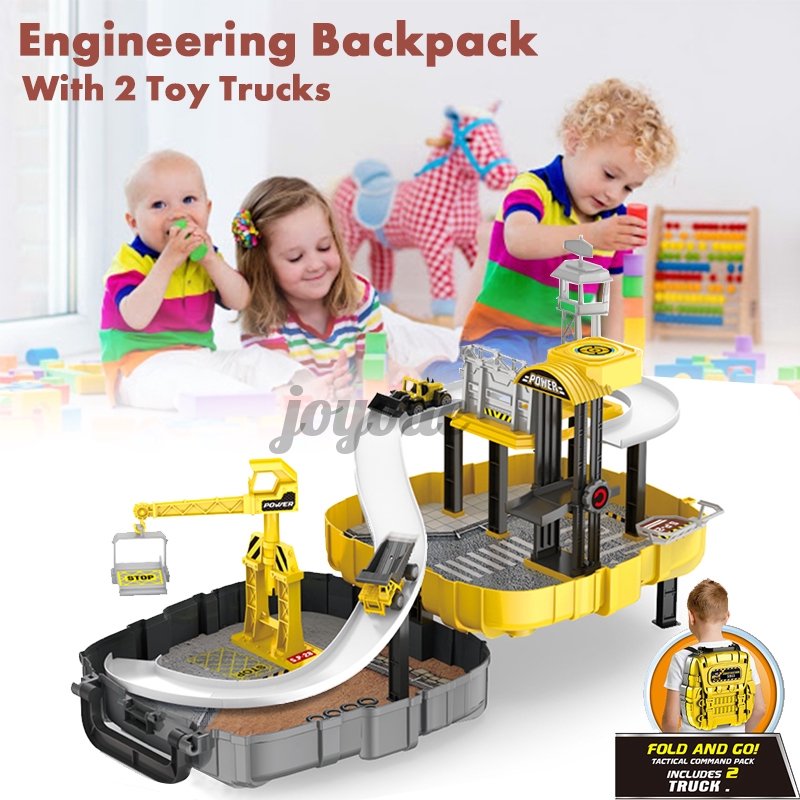 A Engineering Backpack With 2 Plastic Cars Shopee Indonesia