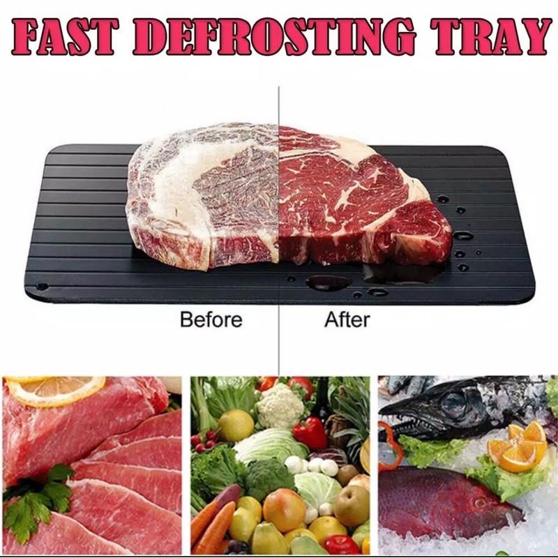 DEFROSTING TRAY / DEFROST PLATE FAST PELUNAK MAKANAN BEEF IKAN FREEZER YAKINIKU SALMON ALAT DAPUR ON