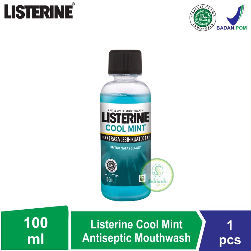 LISTERINE Cool Mint Antiseptic Mouthwash / Obat Kumur Antiseptik - 100ml