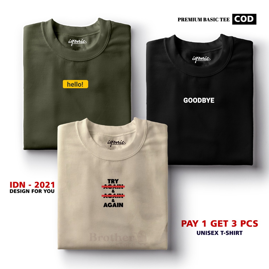 BUY 1 OR 3 PCS ( PROMO COD ) BROTHER STORE / Kaos Distro100% Catoon Combed 30s / ArticelHTG