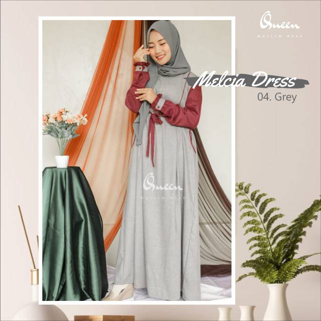 gamis katun madina kombinasi