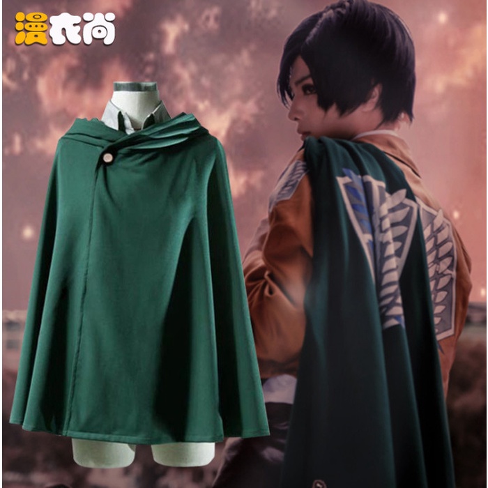 FASHION PRIA OUTERWEAR PRIA JUBAH ATTACK ON TITAN ORIGINAL JAPAN SHINGEKI NO KYOJIN SNK ANIME LEVI