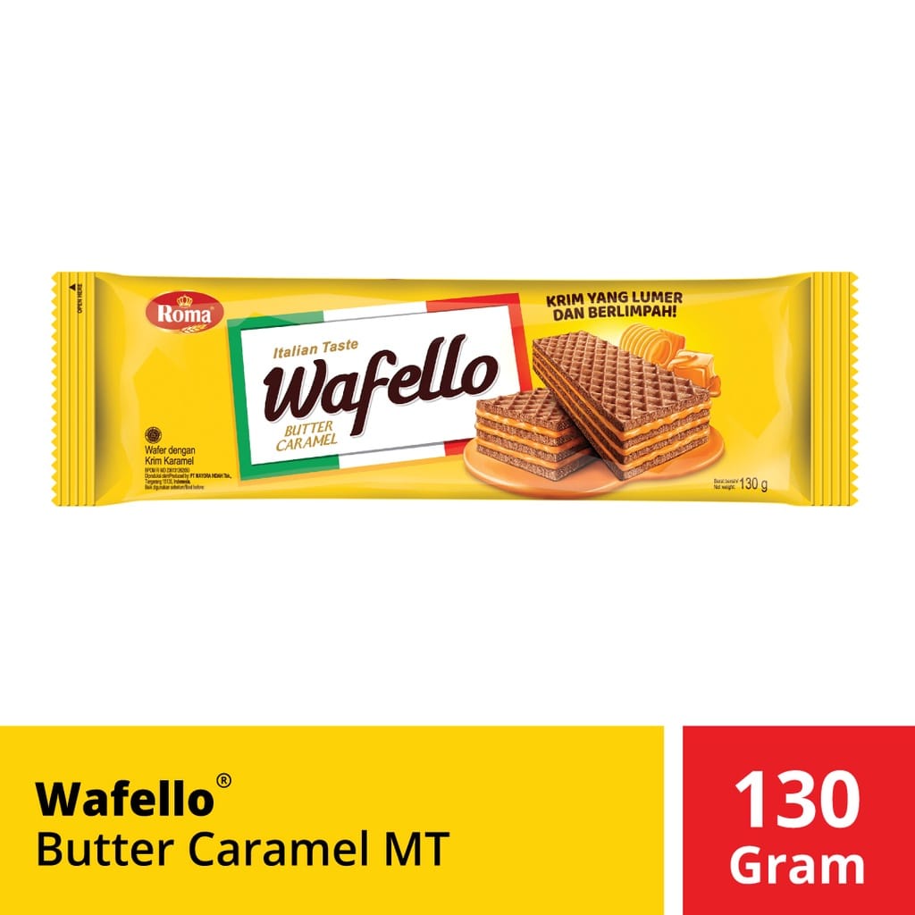 

Roma Wafello Wafer Italia Butter Caramel 114gr