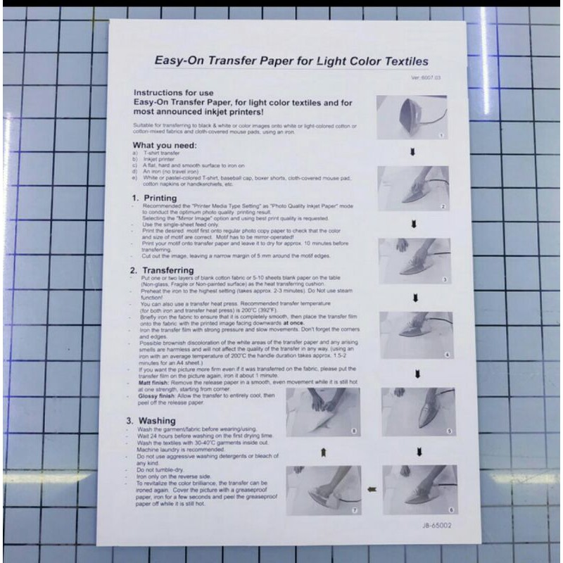 

blueprint BP-TKA4160 Transfer paper white A4-kertas sablon