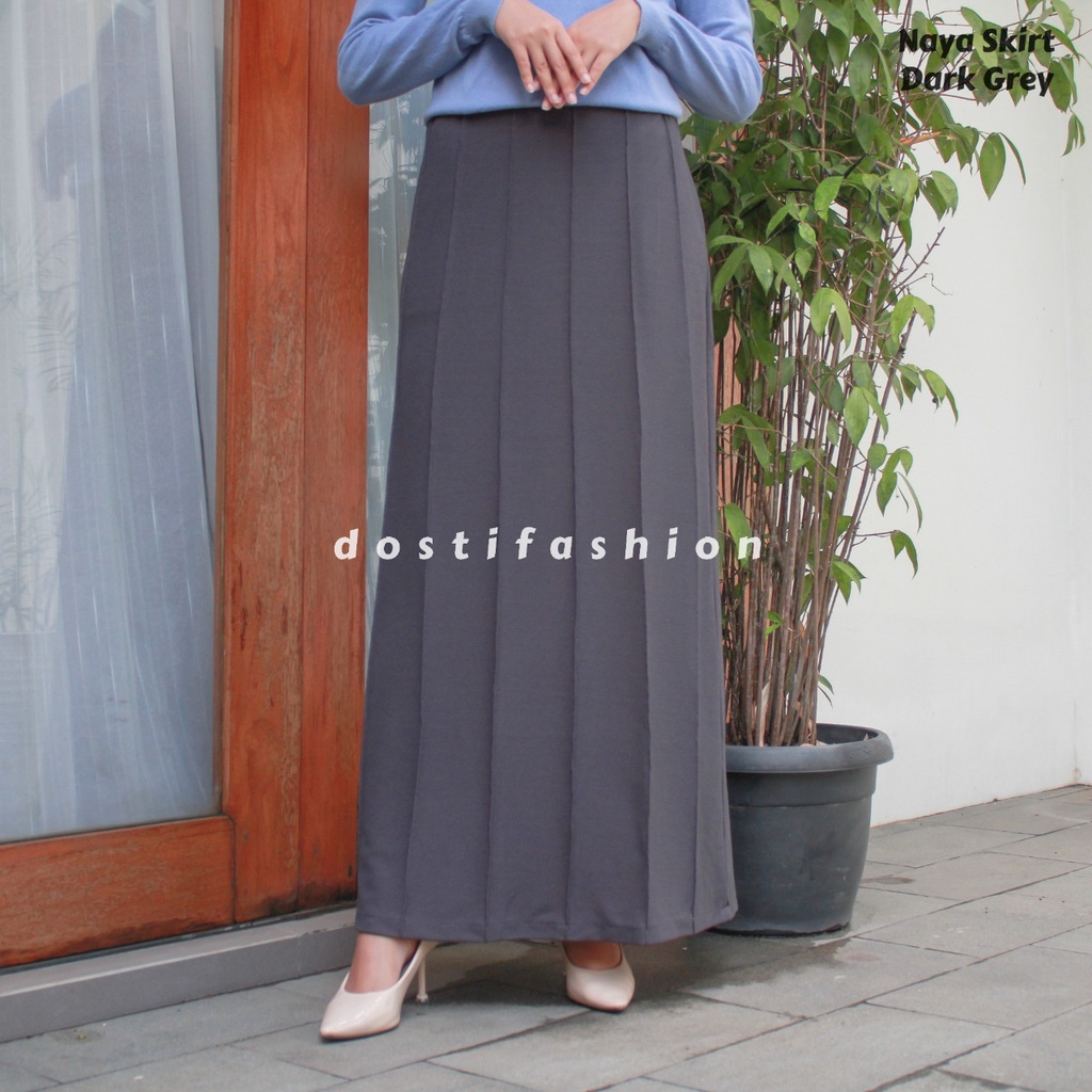 ROK KERJA HITAM / ROK KULIAH HITAM / ROK FORMAL PANJANG / ROK KANTOR HITAM / ROK PANJANG