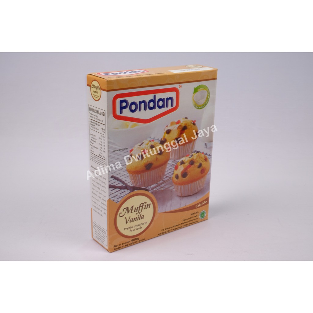 Pondan Muffin Vanila 400 gr