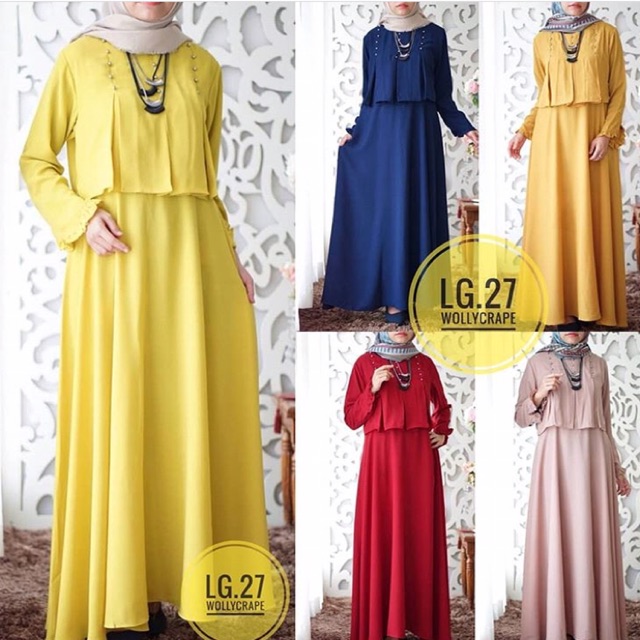Gamis merk LUHANA WARNA NAVY