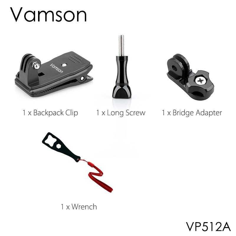 Vamson Clip Clamp Mount 360 Rotary for GoPro / Xiaomi Yi - VP512 ( Al-Yusi )