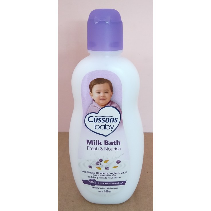 sabun cussons baby milk bath extra 100% 100ml+ 100ml