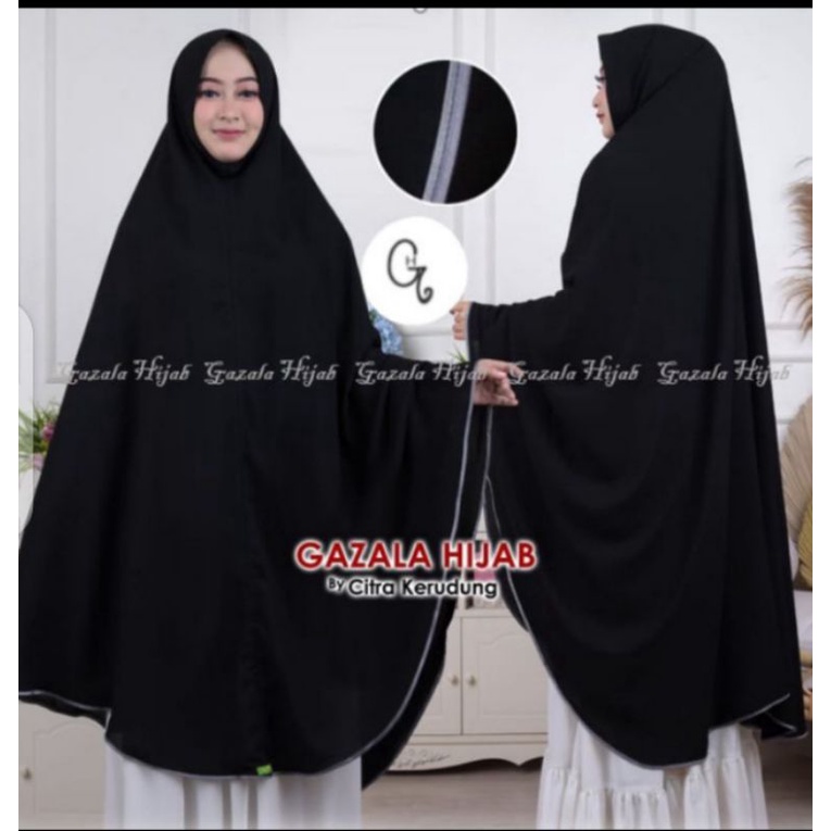 New khimar jetblack MTA ori gazala hijab