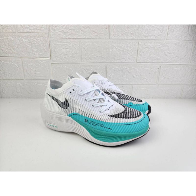 Sepatu Sneakers Nike Zoom X Vaporfly Next Percent 2 White Aurora Couple 36-45