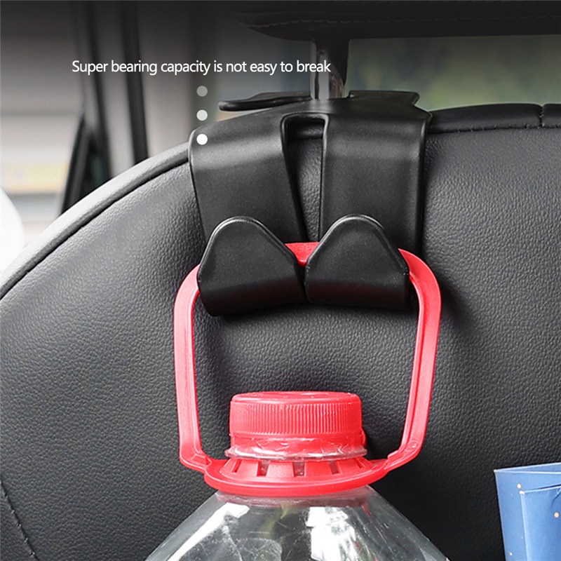 TK Car Seat Back Hook Hangers Headrest Mount Storage Holder Duarable Bearing Bag Pouch Clothes Hanging Hook