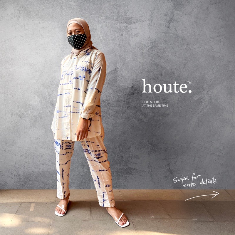 One Set Tunik Rayon tie dye / Setelan Tunik Celana Setcel tiedye setelan tiedye set tie dye