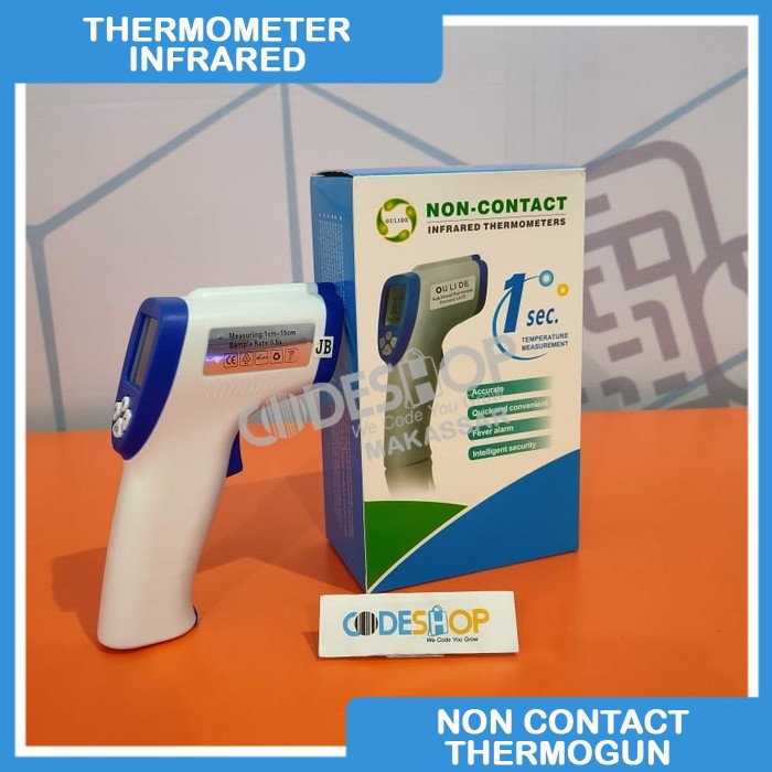 (COD) PROMO !! Termometer Infrared NON Contact Alat Ukur Suhu Body Temperature Thermogun